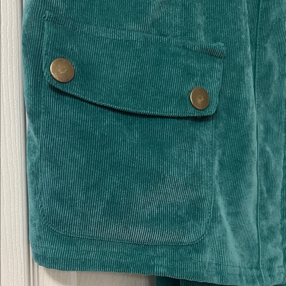Teal Sleeveless Jacket and pants set - Picture 2 of 5